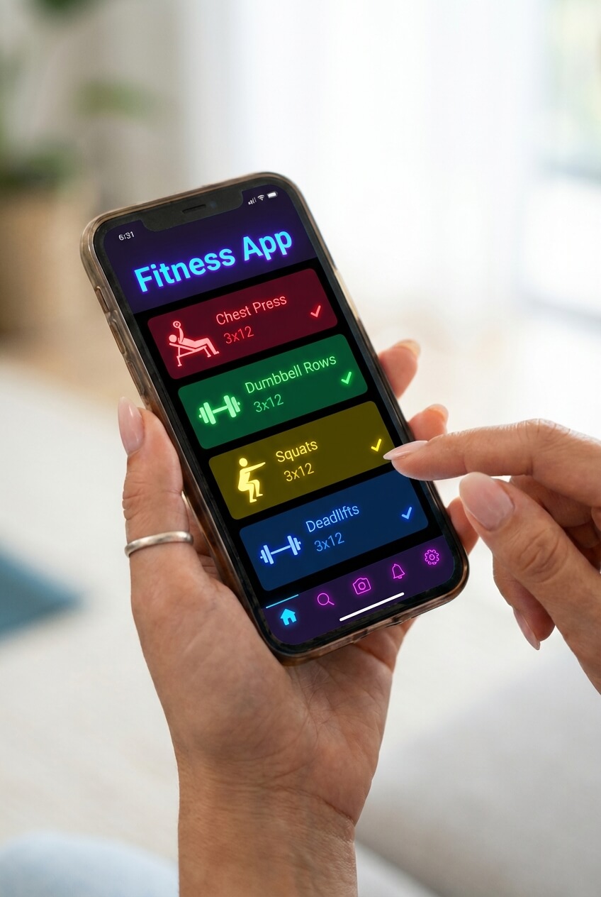 User logs in to your Fitness App